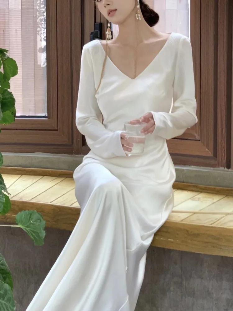 Элегантные атласные длинные платья русалки для женщин свадебное вечернее платье