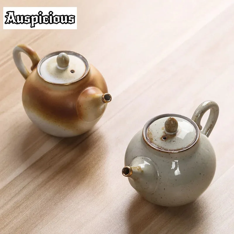 170 мл керамический чайный горшок одиночный чайник полностью ручной работы
