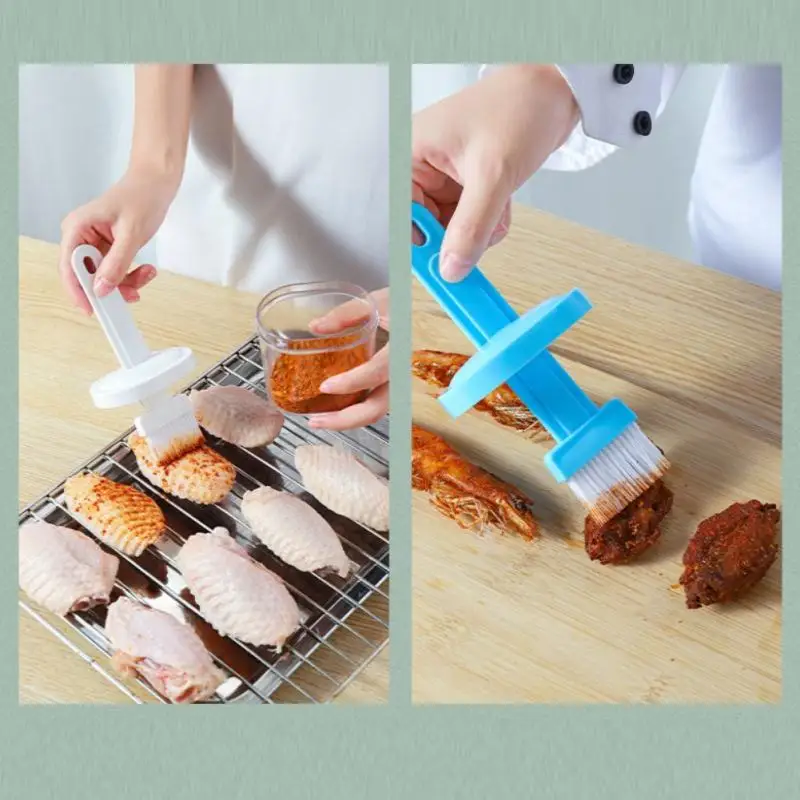 

1pcs Silicone Brush High Temperature Resistant Portable Barbecue Oil Brush Household Baking Oil Brush Pancake Brush Oil Tool