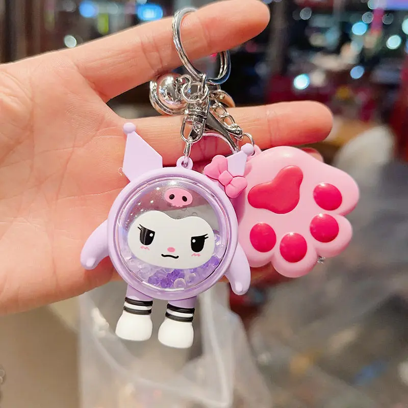 

Wholesale Kuromi Cartoon Aromatherapy Car Keychain Pendant Creative Anime Peripheral Children School Bags Ornaments Small Gifts