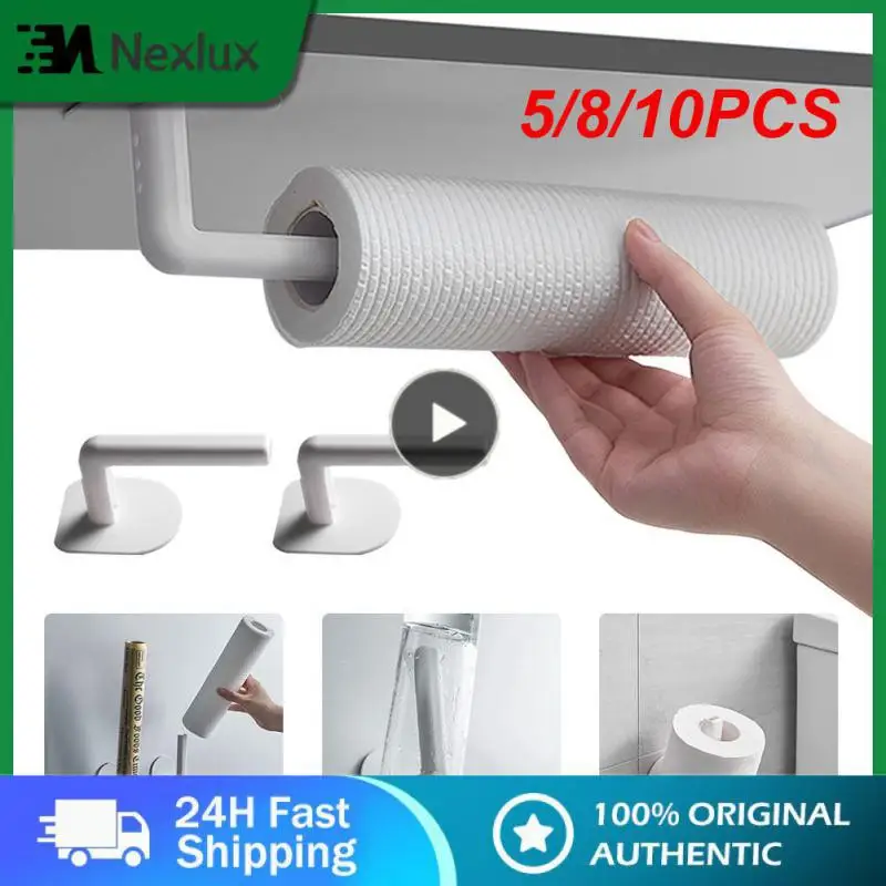 Holder Tissue Hanger Kitchen Under Cabinet Roll Rack Towel R