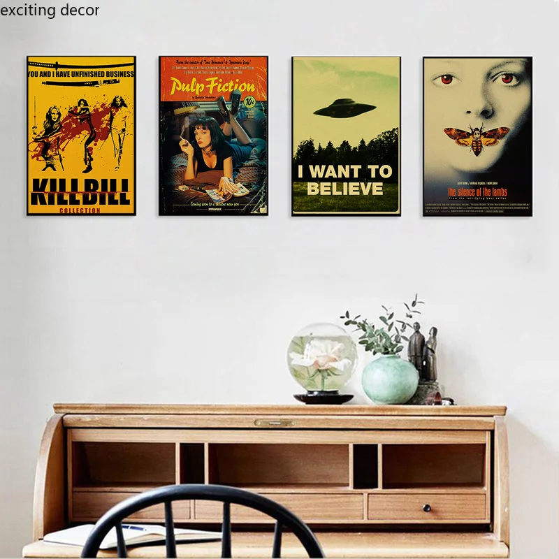 Постеры из классического фильма Убить Билла/Бойцовский клуб/жуки/целлюлоза