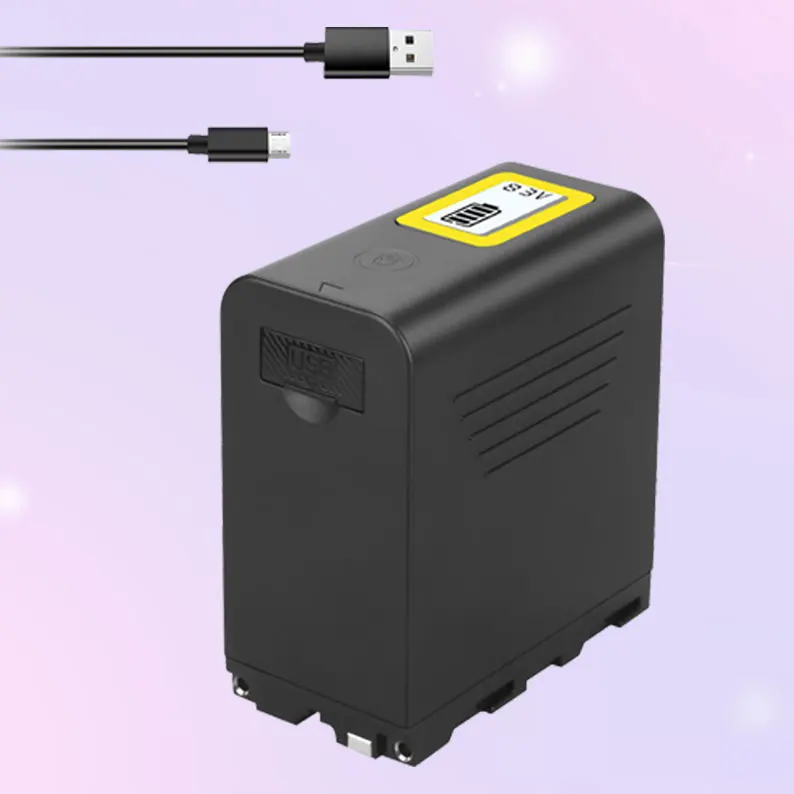 

7800mAh USB output NP-F970 NP-F960 F960 F970 battery with LCD smart display for Sony F960 F550 F570 F750 F750 F770