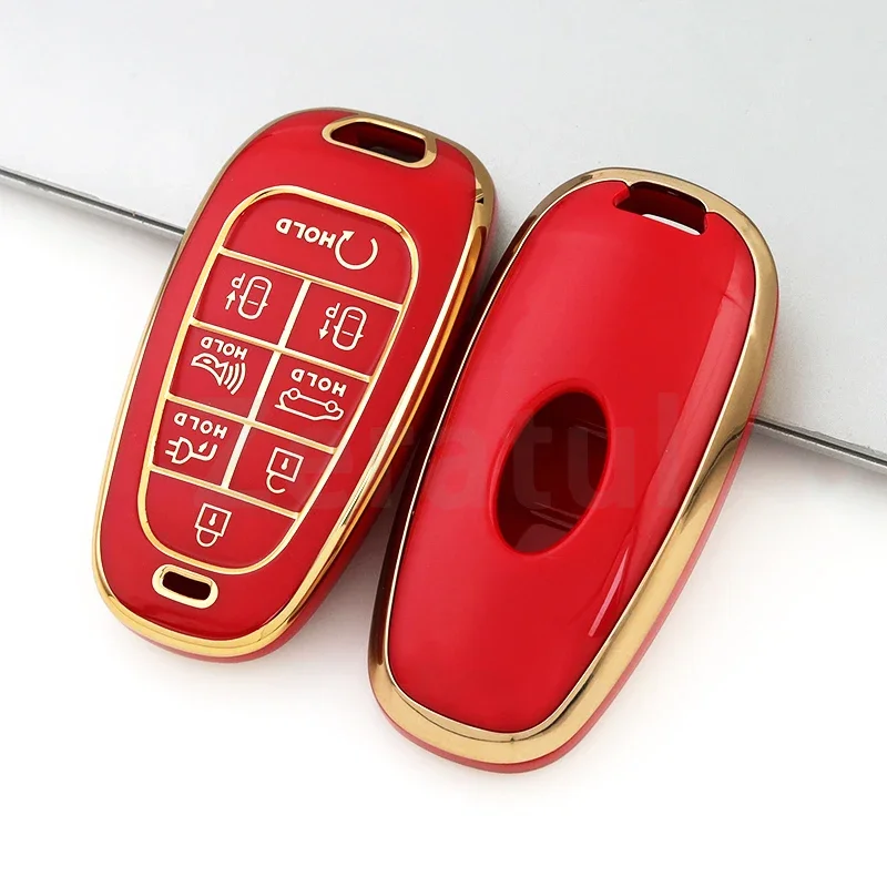 8-кнопочный чехол для Hyundai Sonata Nexo DN8 Santa Fe Tucson NX4 Staria Ioniq 5 Atos Solaris из ТПУ