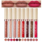 Водостойкая жидкая губная помада для макияжа Матовый блеск для губ Длительная косметика Губная помада Крем Шелковистый блеск Бархатная ню блеск для губ 1шт