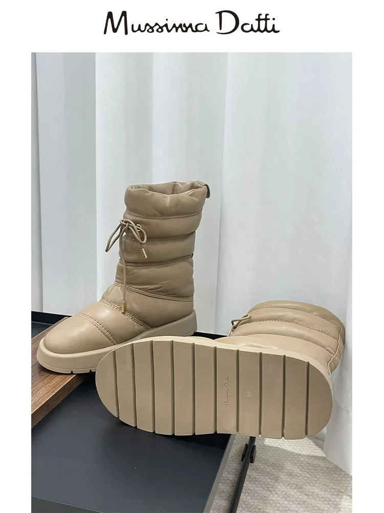 Женские зимние ботинки Murrinna Daffi из натуральной кожи на платформе
