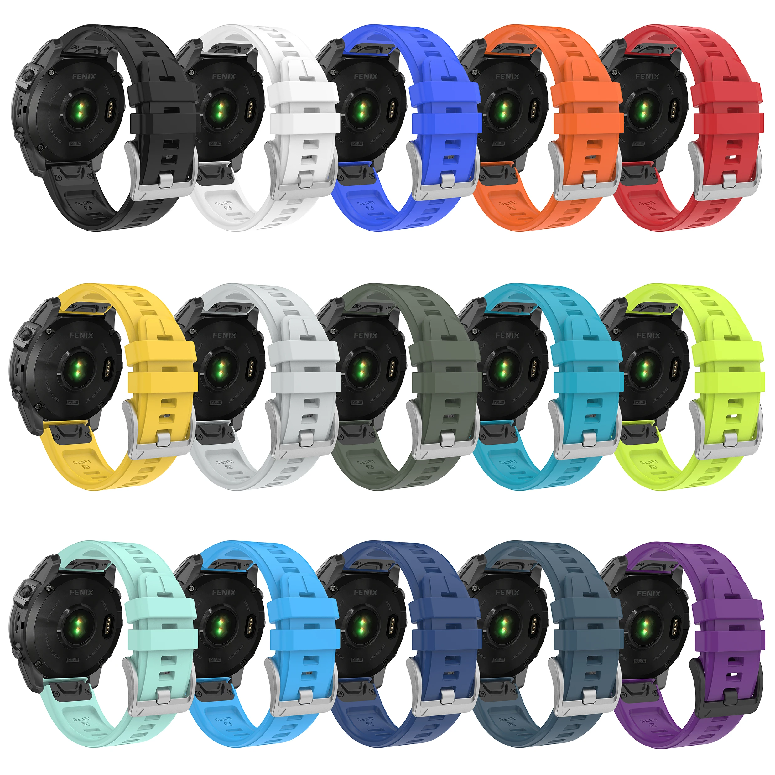 Фото Ремешок QuickFit из мягкого силикона 22 мм, 26 мм для Fenix 5, 5X, 6, 6X, 7, 7X Pro, Fenix 8, Epix Gen 2 Pro, Tactix 8, 47 мм, 51 мм, 965, браслет №5