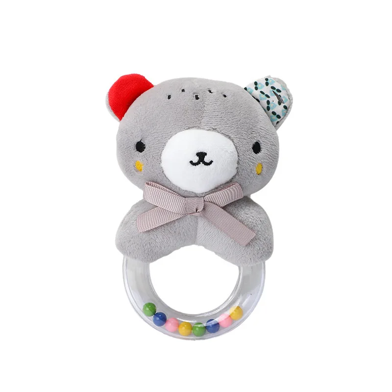 Baby Rattle Teething Toys Plush Stuffed Animal Infant Grab Shaker For Boys Girls 6 Colors