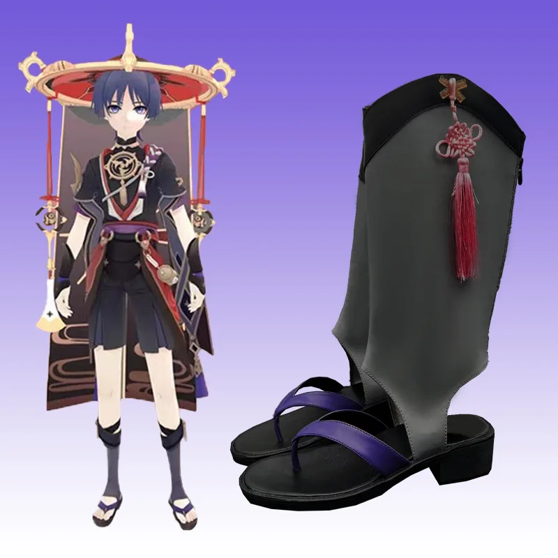 Туфли для косплея Genshin Impacta Wanderer аниме скарамухе куникузуши косплей комикс