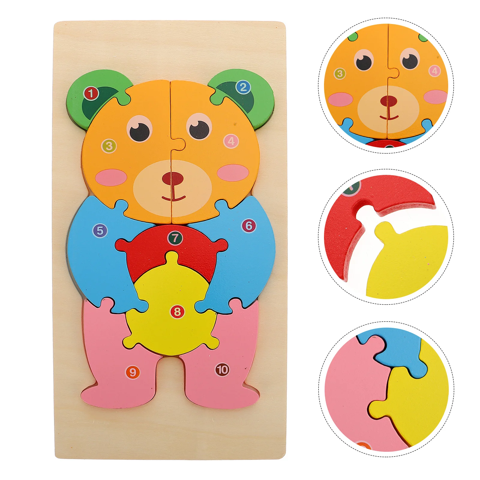 

Toddler 3d Jigsaw Children Wood Puzzle Toddler Educational Playthings