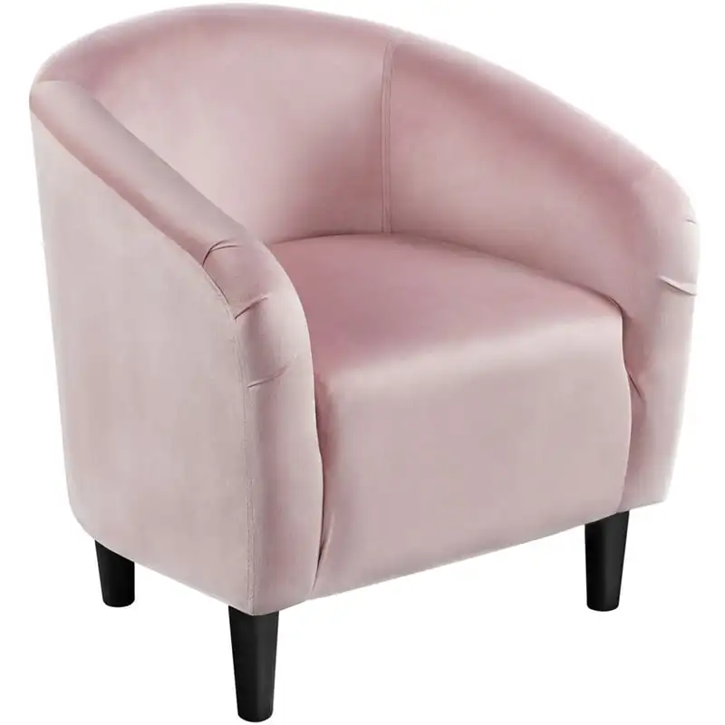 

Barrel Accent Chair, Pink Velvet