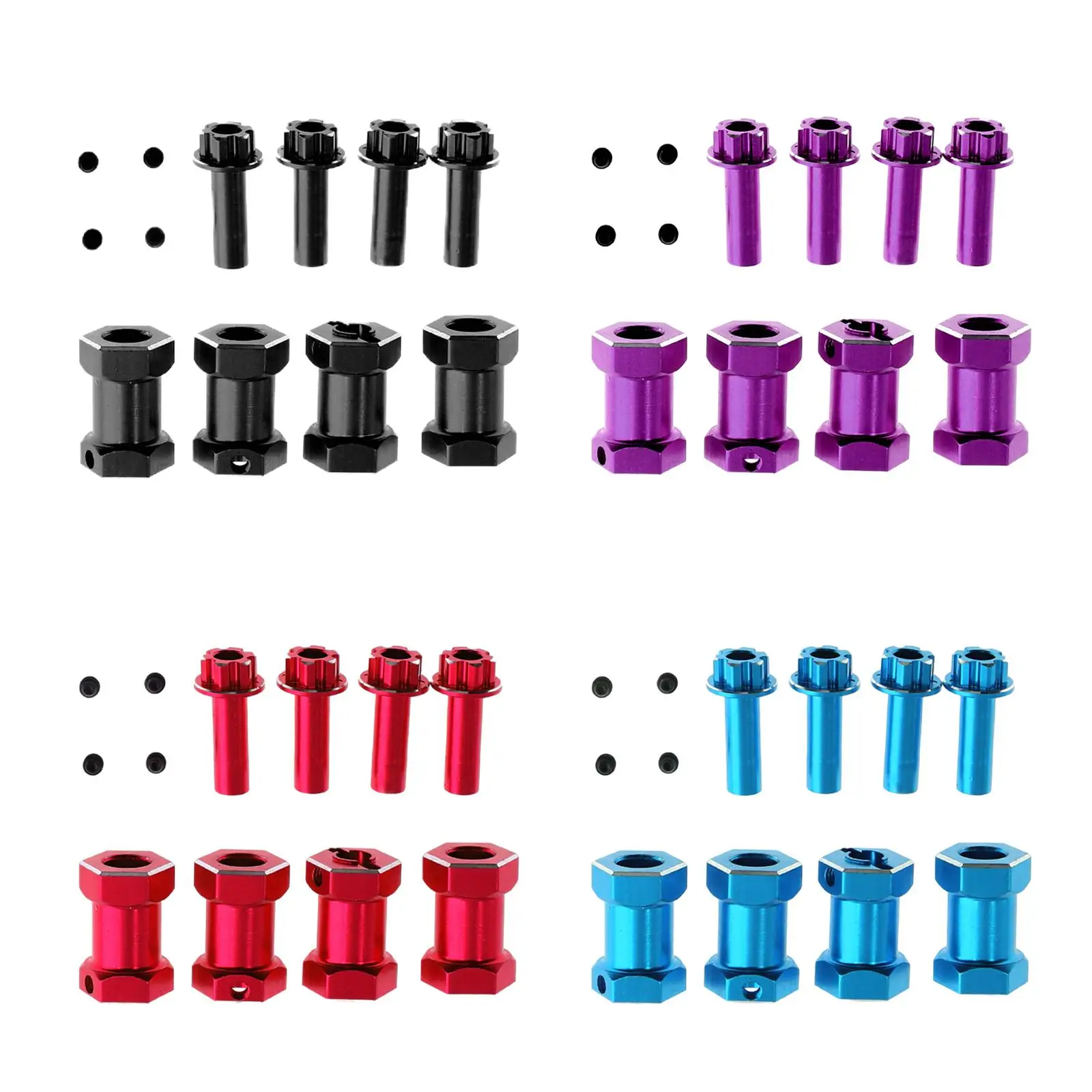 

Hexagon Wheel Adapter 1:10 Truck DIY Axle Widen Adapter for Crawlers Boys Car Model Lovers