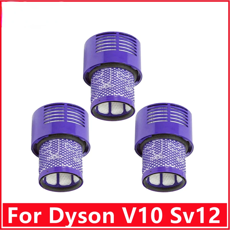 Washable Big Filter Unit For Dyson V10 / Sv12 Cyclone Animal Absolute Total Clean Cordless Vacuum Cleaner, Replacement Filter