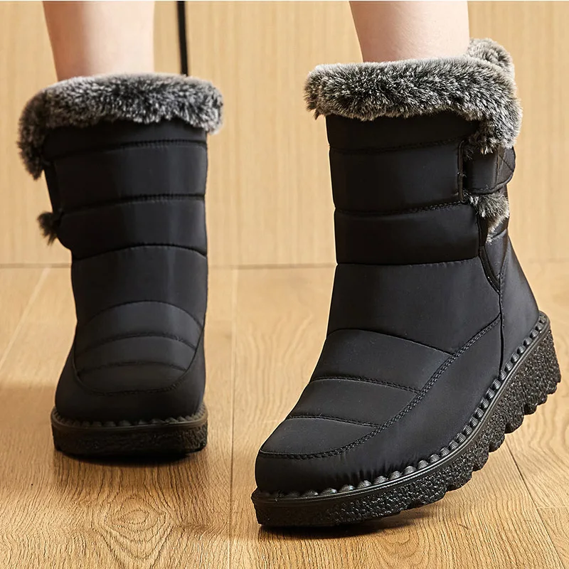 Women Boots Women Snow Boots With Heels Winter Shoes Women 2023 New In Luxury Designer Botte Femme Platform Winter Boots Female