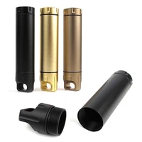 1pc aluminum alloy waterproof canister container emergency capsule bottle seal capsule bottle outdoor equipment sealed tank