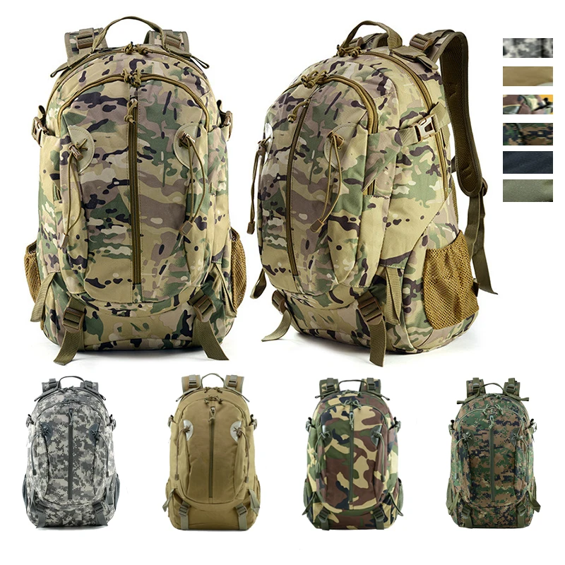Men's 30L Army Tactical Backpack Military Assault Bag 900D Waterproof Outdoor Molle Bag Suitable for Hiking Camping Hunting