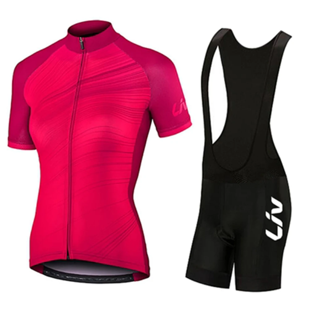 

2023 LIV Sets Female Cycling Jersey Woman Clothes Mountain Bike Women's Cycling Shorts Bicycle Clothing Set Sportwear Cheap
