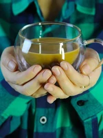 double wall high borosilicate glass mug heat resistant tea milk lemon juice coffee water cup bar drinkware lover gift creativity