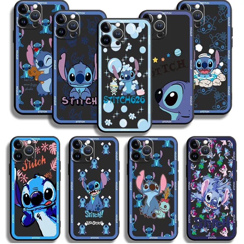 

Disney Cute Stitch Smartphone For iPhone 11 12 13 14 Pro Max X 7 Plus 8 XS 6S 6 Mini XR 5 12mini 13mini Cases