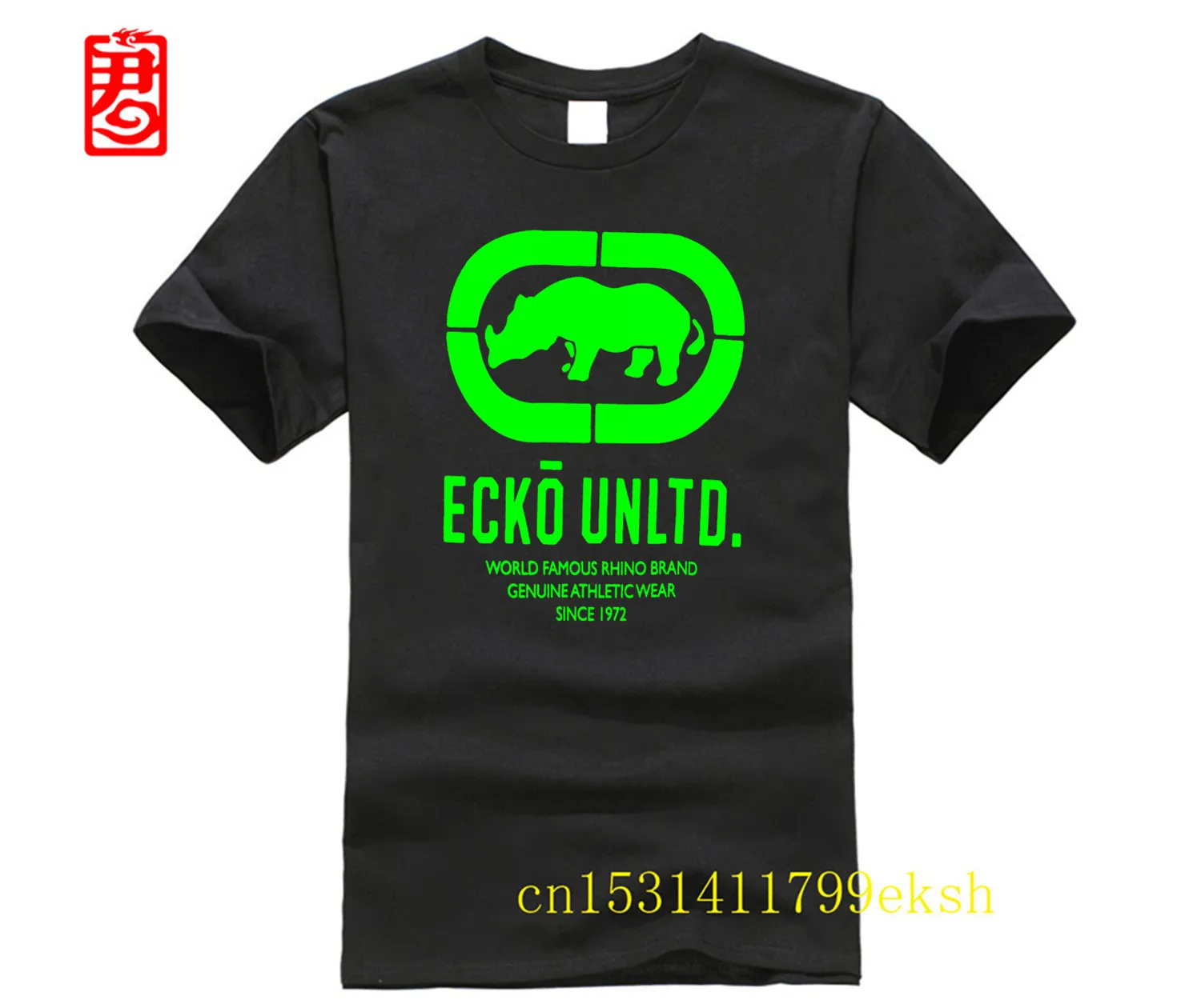 Фото Ecko_Unltd летняя хлопковая футболка с короткими рукавами и круглым вырезом, мужская одежда, забавные топы и футболки, повседневная футболка с рукавами №1