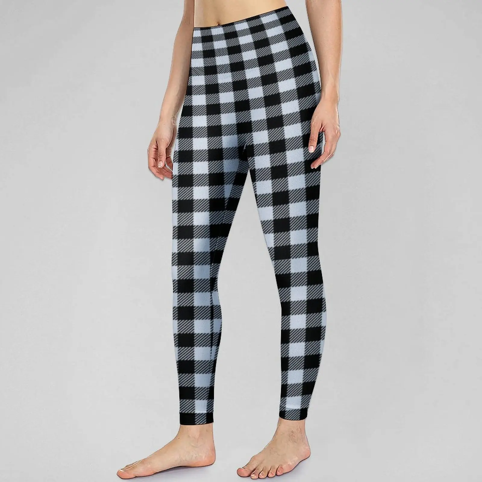 

Шахматные Бесшовные штаны для йоги в стиле ретро, черно-белые клетчатые женские леггинсы, кавайные быстросохнущие спортивные колготки