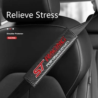 12pcs car st seat belt pads safety belt shoulder breathable cover for ford focus 2 3 4 mk1 mk2 3 st fiesta mondeo escape kuga