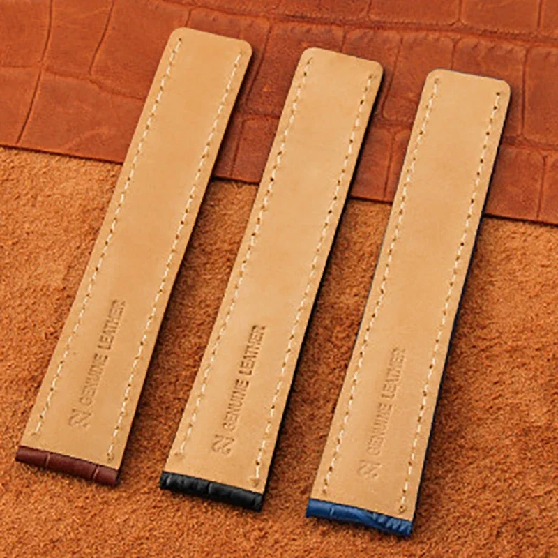 Ремешок кожаный для наручных часов водонепроницаемый спортивный браслет из