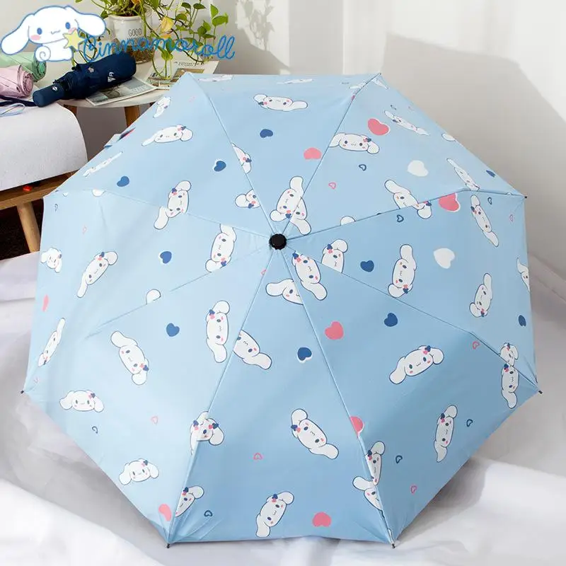 

Umbrella Kawaii Cinnamoroll Sanrio Cartoon Cute Creative Summer Folding Sunscreen Anti-Uv Sunshade Anime Sweet Birthday Gift