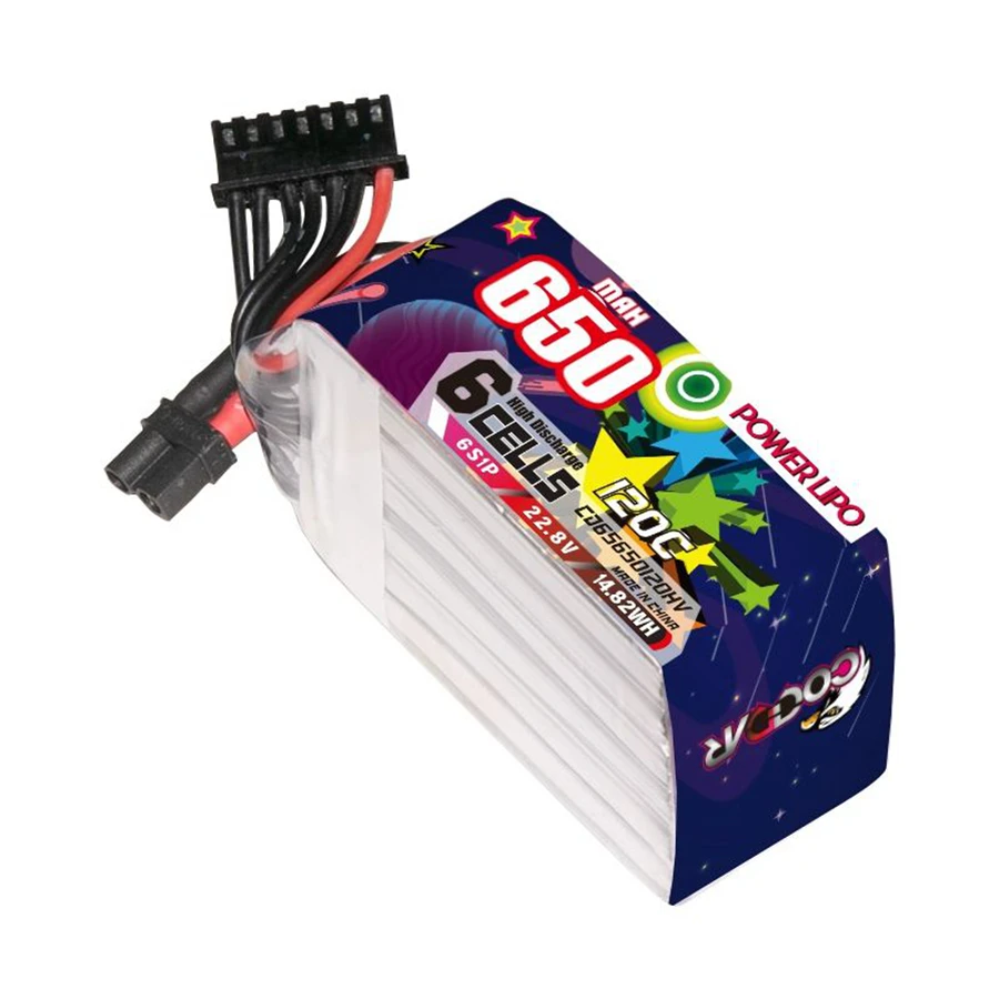 

CD2S-6S650120HV 650MAH 2S 3S 6S 120C High Voltage Lithium Battery Pack
