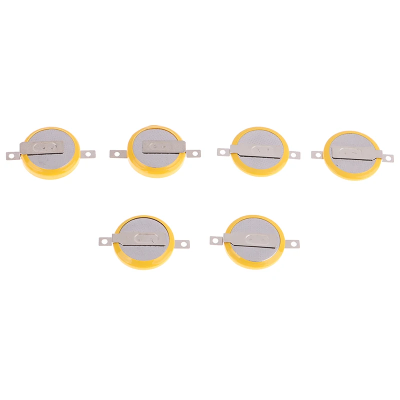 

5Pcs CR1616 1620 1632 3V 50mAh Li-Lon Battery With 2 Feet Welding Solder Pins 180 Degree For Remote Watch Toy Button Coin Cell