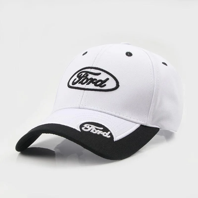 

2023 new spring and autumn all-match men and women couples Fords retro embroidery car logo baseball cap curved brim racing hat