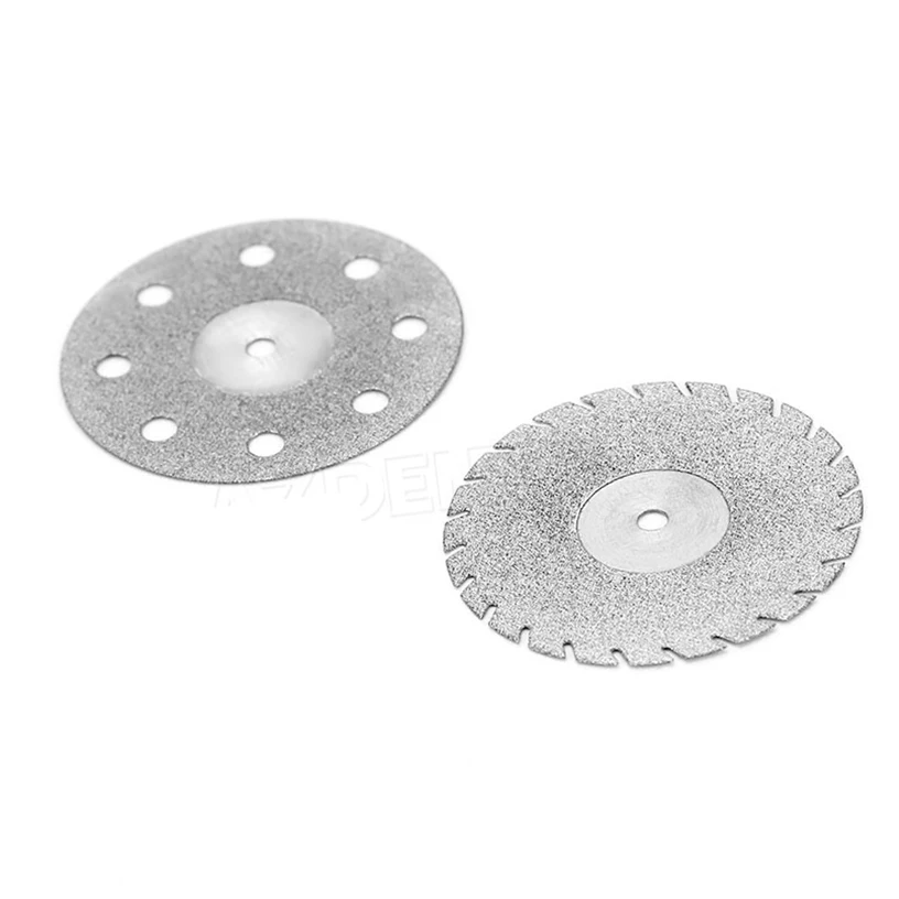 10Pcs/Pack Diamond Disc Burs Dental Lab Laboratory Cutting Blades Drill Polishing Wheel Dentist Denture Grinding Cutter Tools - купить по