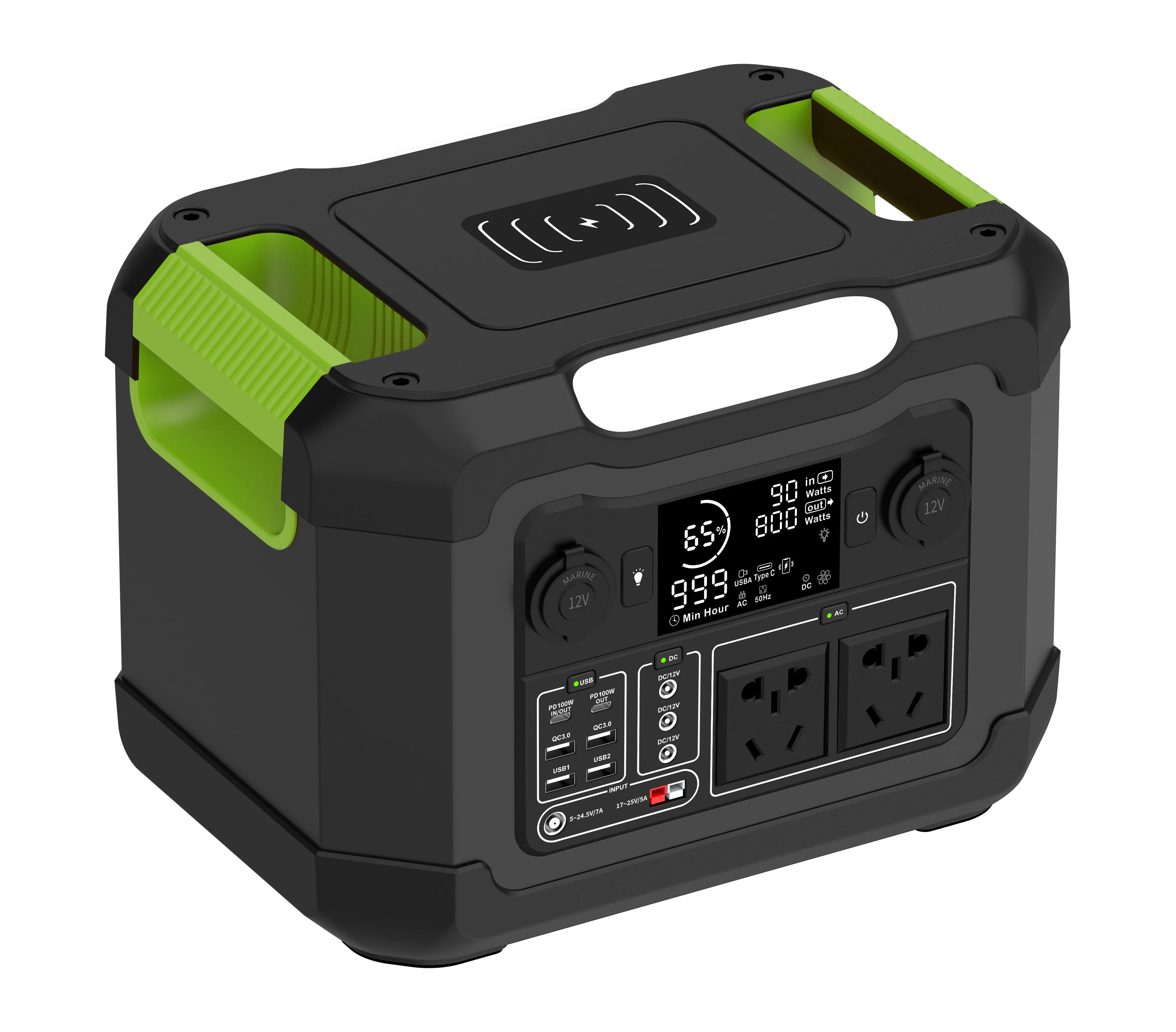 

Portable power generator 1200w 1050wh rechargeable lithium 300Ah 3.7V 1200w power station