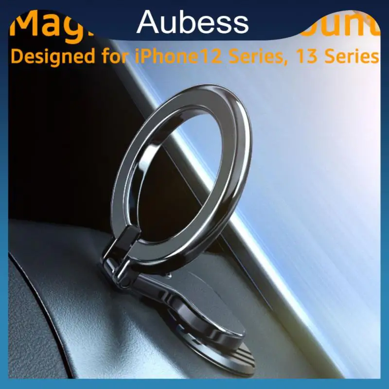 

360 Degrees Rotating Smartphone Support Metal Car Phone Holder Magnetic Gps Foldable Phone Bracket Universal Cell Phone Stand