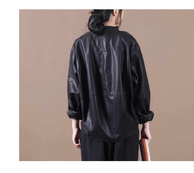 Рисунок 6 - Женская кожаная куртка с длинным рукавом