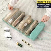 toiletries bag make up organizer detachable travel cosmetic storage roll womens cosmetic case