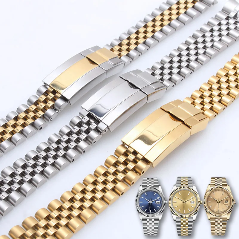 Pulsera de reloj para Rolex DAYTONA SUBMARINER SUP GMT DATEJUST, correa de reloj de acero inoxidable, accesorios de reloj
