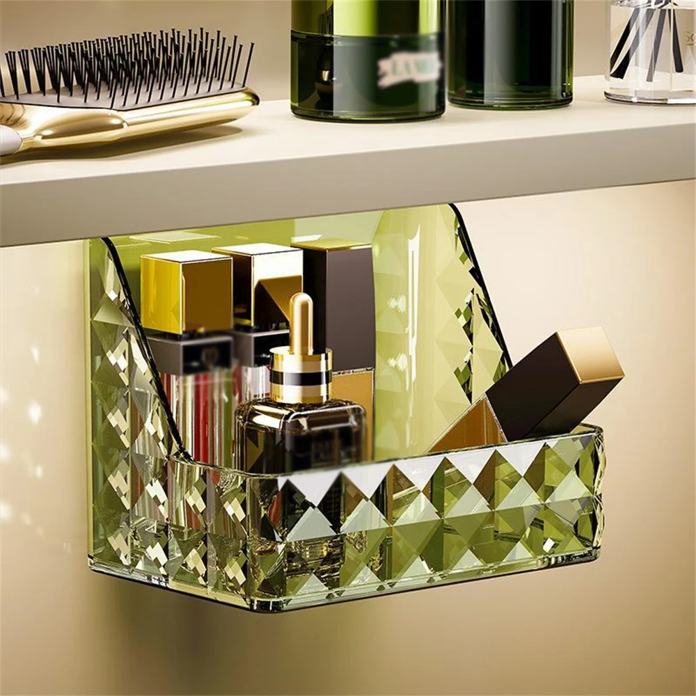 

1~5PCS Lipstick Rack 87g Gua Bi Bathroom Diamond Pattern Cosmetic Cosmetic Storage Box Bathroom Storage Box Transparent Desktop