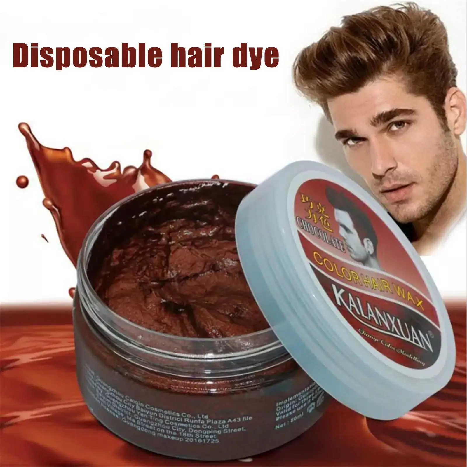 Fashion Temporary Color Dye Mud Disposable Hair Dye Cream Styling Color Hair Spray For Men And Women J2i2