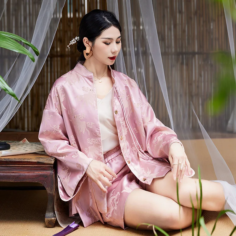 

Осень 2023, Новый Модный комплект, свободный пиджак на одной пуговице с воротником-стойкой + Короткий Комплект из двух предметов