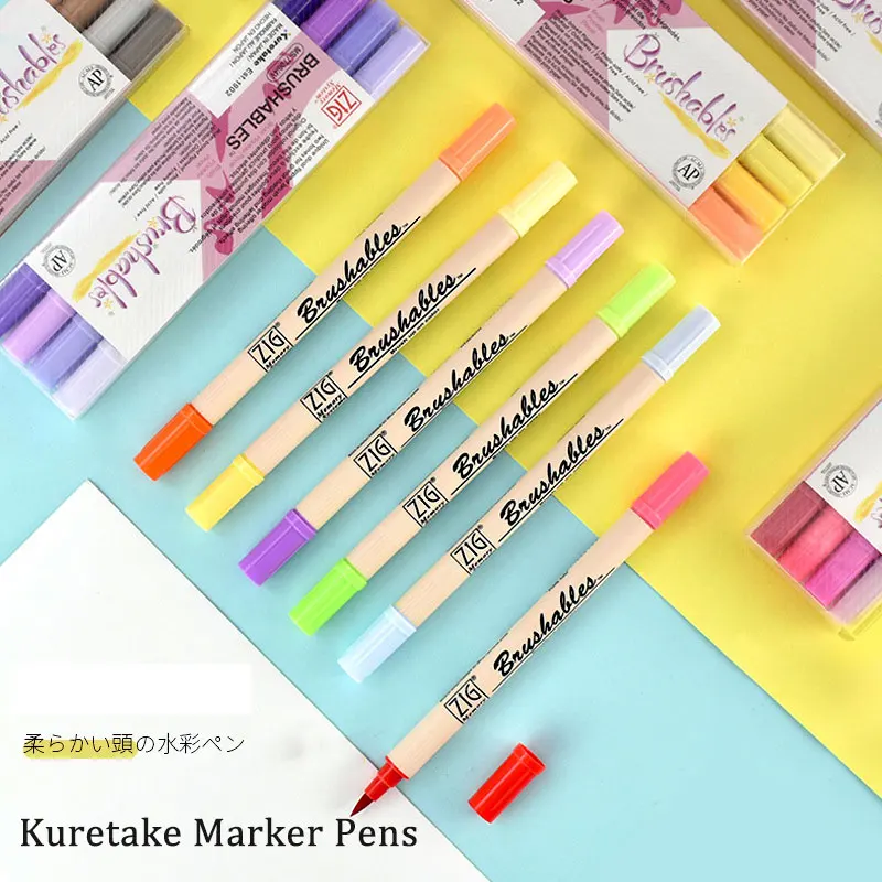Kuretake Marker Pens MS-7700 Watercolor Brush Pens Waterproo