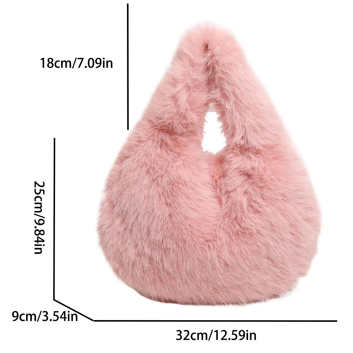 Новая дизайнерская сумка в форме полумесяца для женщин 2024 зимняя сумка-шоппер