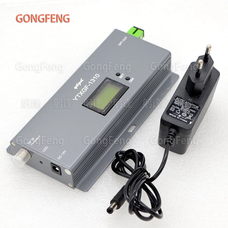 FTTH Indoor Optical Fiber Transmitter1310/1550nm CATV Optical Transmitter SC/APC Connector RF Input With LCD Display Wholesale