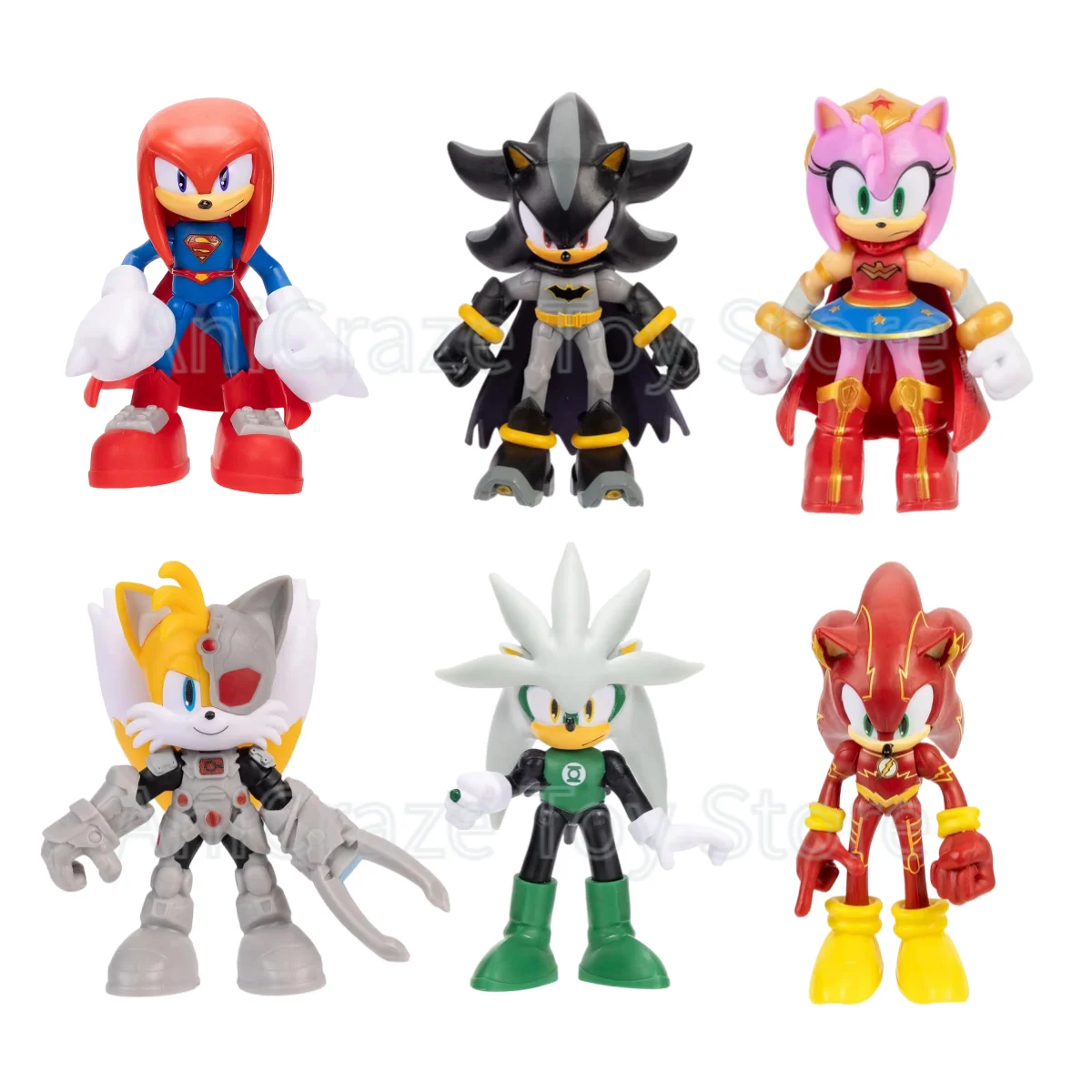 Фото Коллекционные фигурки Sonic The Hedgehog DC X Sonic от Bushiroad Creative PalVerse: классические мультяшные персонажи, подарочные игрушки №2