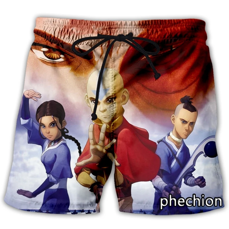 

phechion New Fashion Men/Women Avatar: The Last Airbender 3D Print Casual Shorts Novelty Streetwear Men Loose Sport Shorts L73
