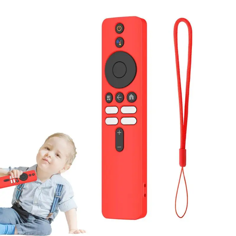 

Skin-friendly Remote Control Case For 4K TV MiBoX 2nd Gen Anti-Fall Skid Shockproof Protective Soft Sleeve Skin Protective Cover