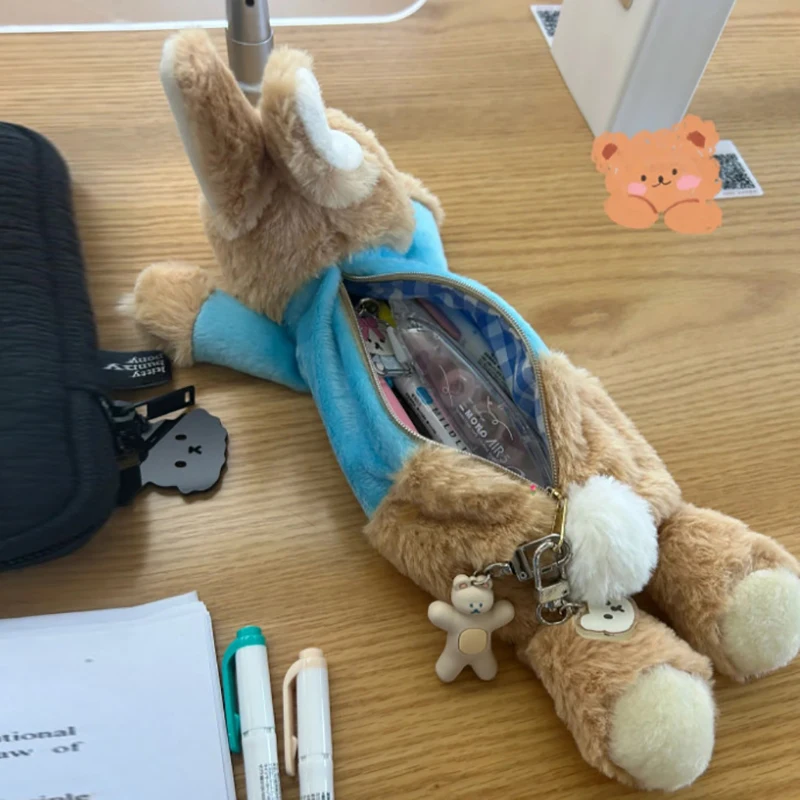 

Милый Плюшевый Пенал С Кроликом, Кавайная Сумка Для Хранения Кукол Для Школьников, Органайзер Для Канцелярских Принадлежностей