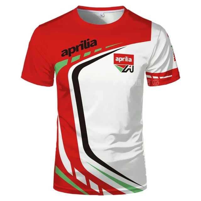 

Для Aprilia футболка Moto GP гоночный новый мотоцикл мужская быстросохнущая команда Мотокросс мотовездеход Мотоцикл Джерси с коротким рукавом