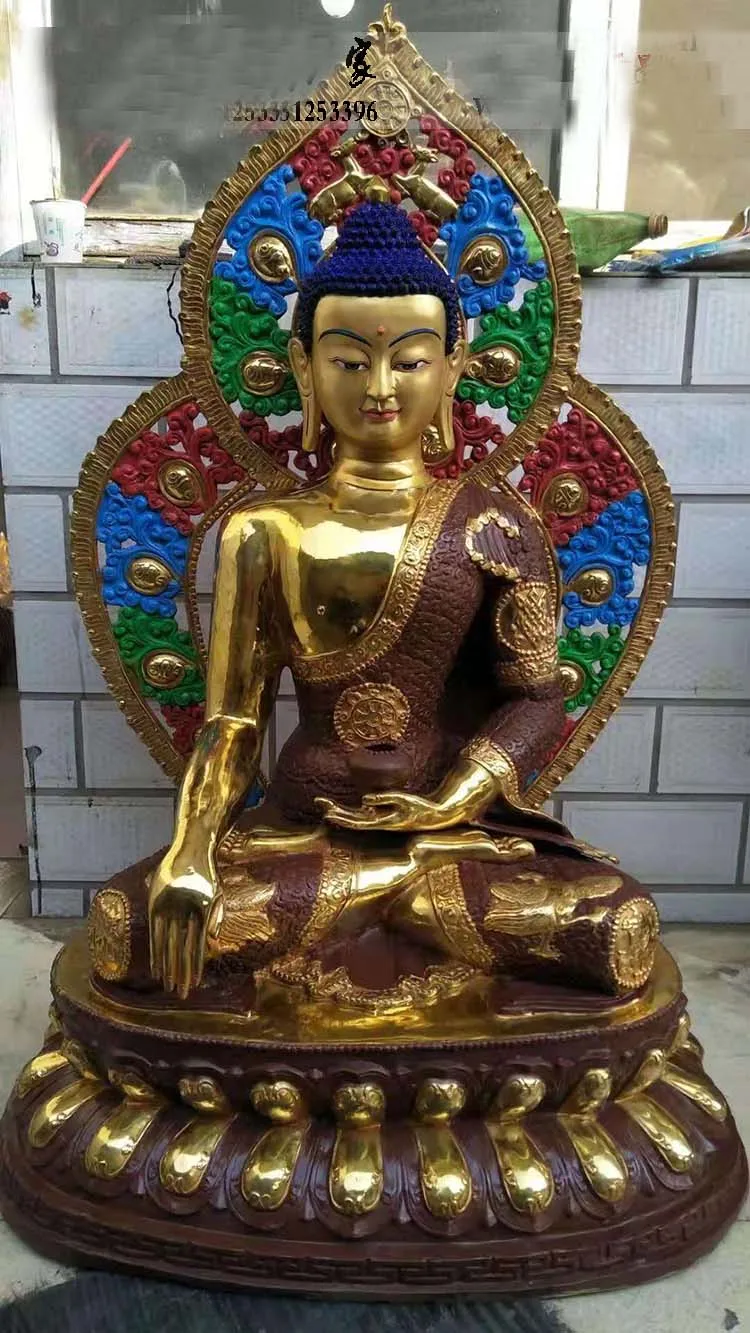 120 см большой огромный зал эффективный буддийский храм талисман цветной рисунок