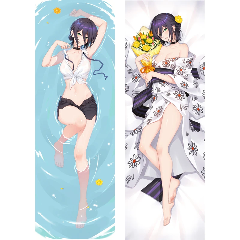 Recommend      Japanese Anime Chainsaw Man HD Life Size Dakimakura Pillow Case Cosplay Kawaii Accessories body pillow cover